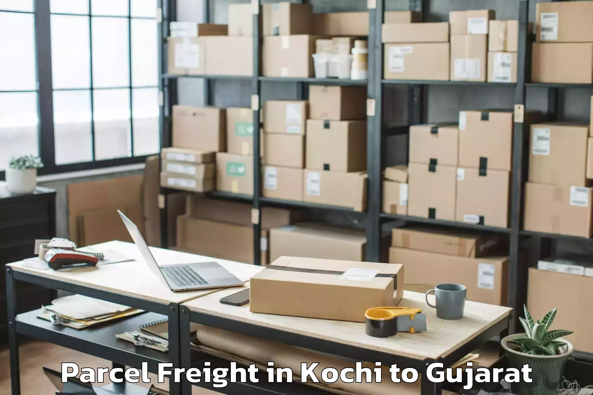 Expert Kochi to Bhanvad Parcel Freight